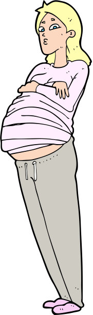卡通孕妇图片下载
