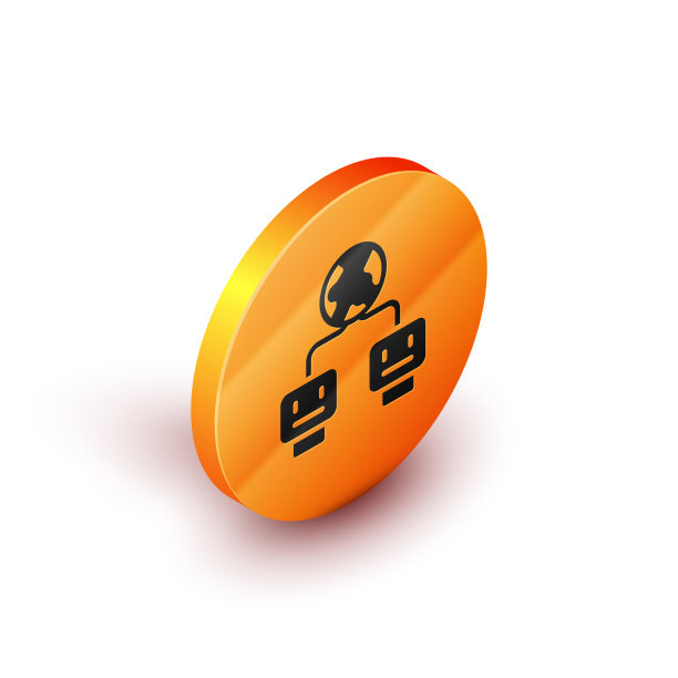 等距人工智能图标隔离上图片下载