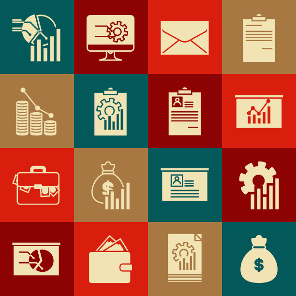 设置钱袋饼图信息图表板与图片下载