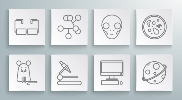 设置行大鼠分子显微镜计算机图片下载