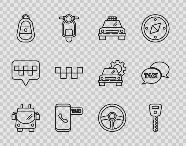 设置线路无轨电车汽车钥匙出租车汽车呼叫图片下载