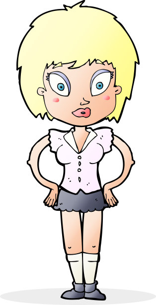 卡通漂亮女孩图片下载