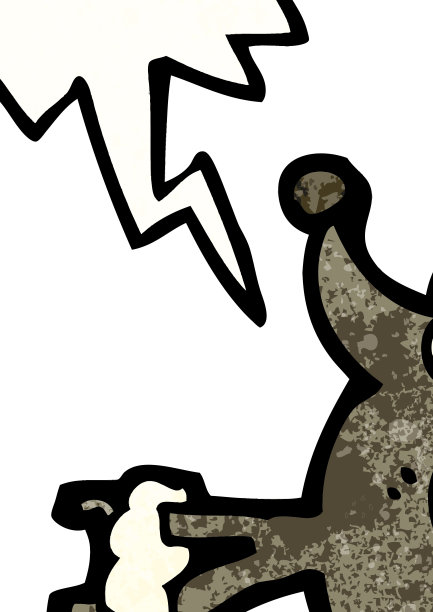 卡通吠贵宾犬图片下载