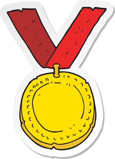 卡通奖章贴纸图片下载