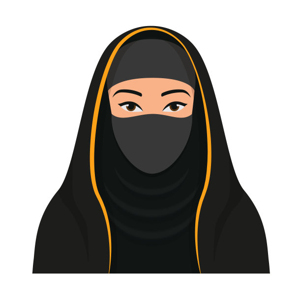 阿拉伯女性肖像化身图片下载