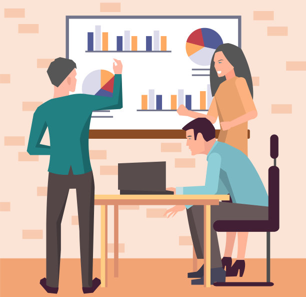 办公室工作人员。同事。同事们讨论项目团队合作。办公室员工的工作与沟通图片下载