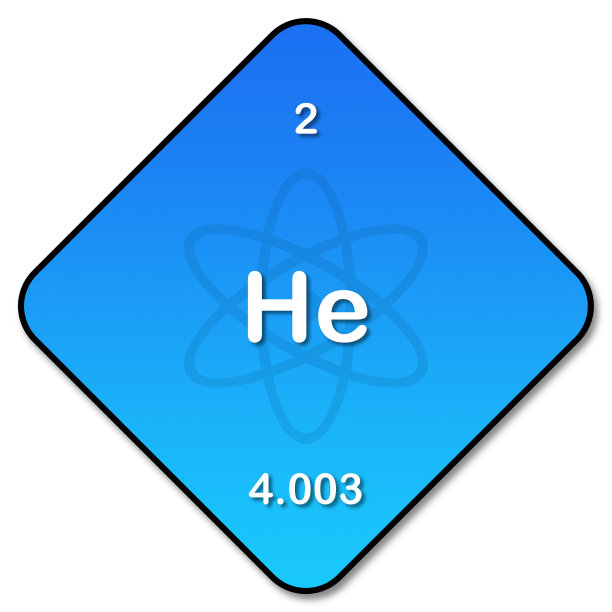 带有元素周期表氦元素标志的插图图片下载
