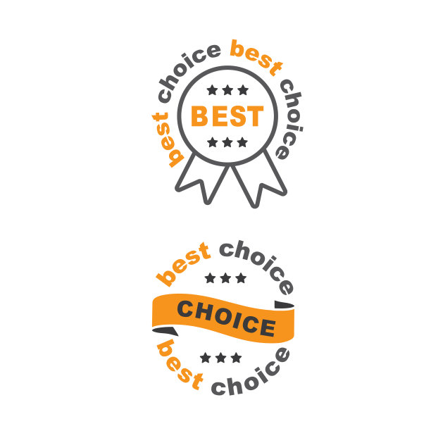 最佳选择概念图标。符号在时尚的平面风格孤立的白色背景。图片下载