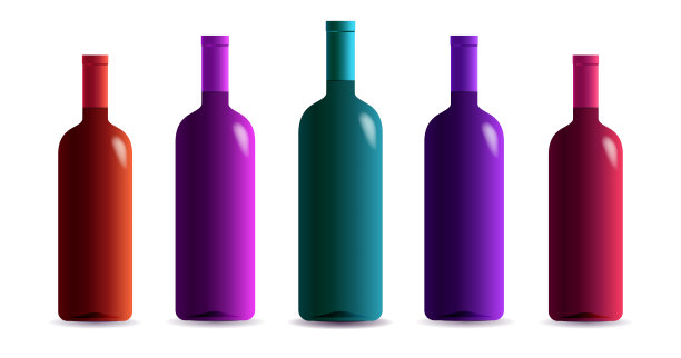 藤瓶集写实风格不同颜色图片下载