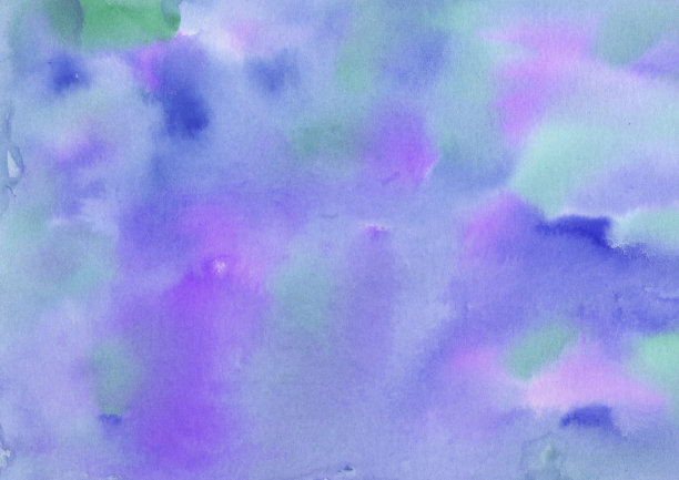 摘要多色水彩背景。蓝色，紫色，绿色和紫色的斑点和飞溅图片下载
