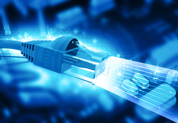 网线，光纤抽象背景图片下载