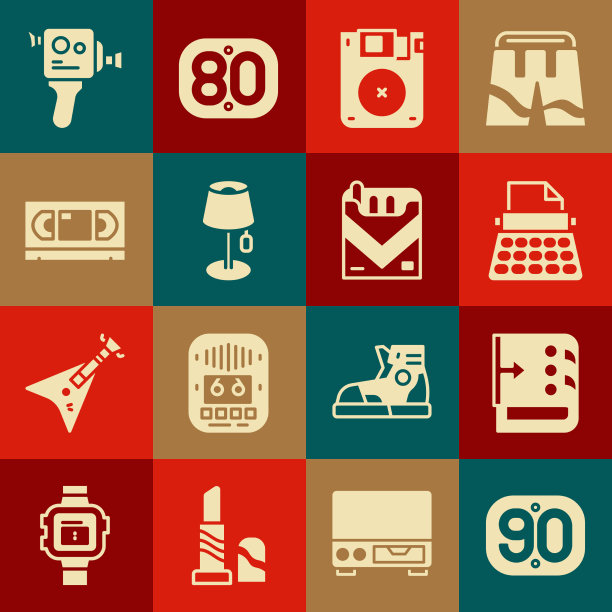 集90年代复古混音控制器打字机图片下载