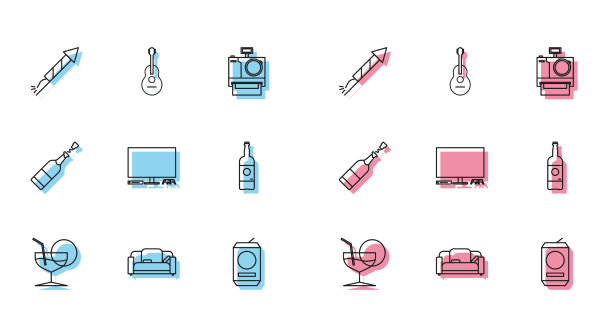 套线马提尼玻璃沙发烟花火箭图片下载