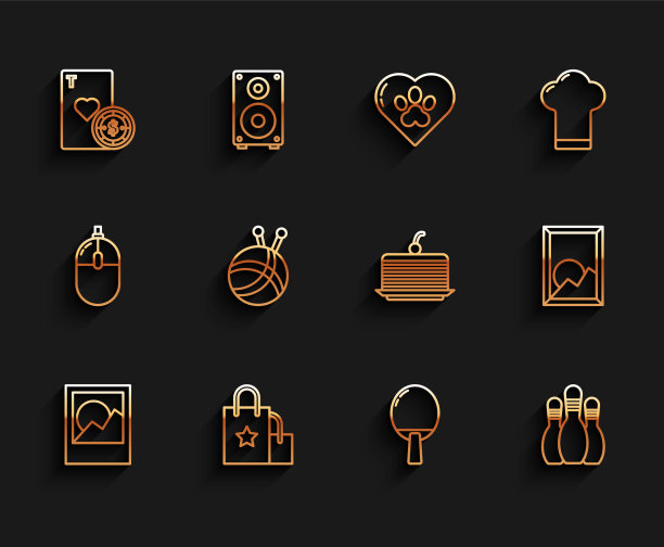 集行相框纸购物袋赌场图片下载