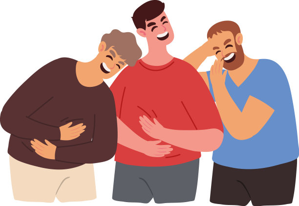 一群人大笑图片下载