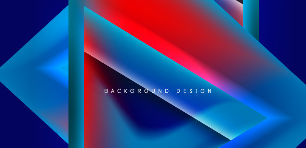 抽象烘焙与重叠三角形和图片下载