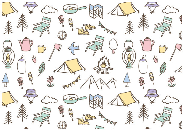 露营插图/图案/无缝图片下载