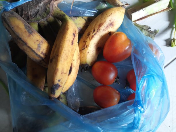 Kepok香蕉和西红柿图片下载