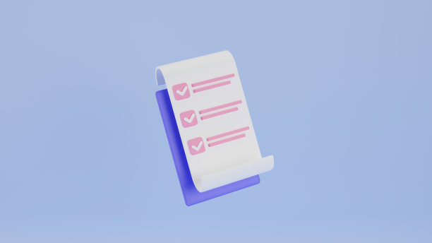 蓝色背景上的剪贴板。记事本图标。剪贴板任务管理待办事项检查清单，工作项目计划概念，快速检查清单，生产力检查清单。三维渲染图片下载