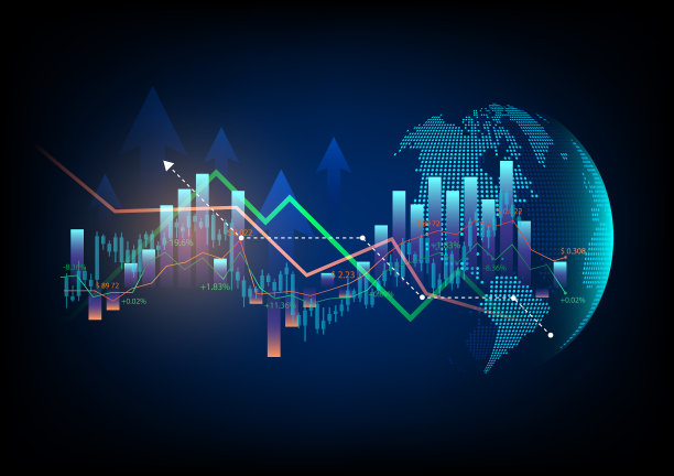 金融股票市场背景适合横幅设计图片下载