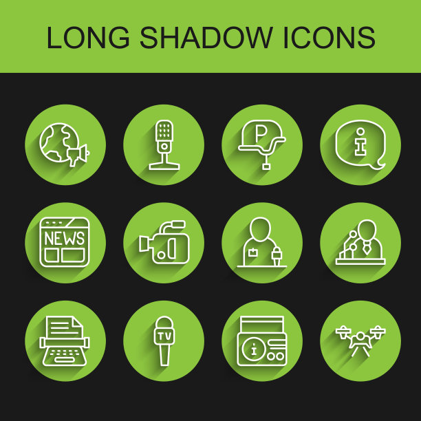 设定行复古打字机麦克风世界新闻图片下载