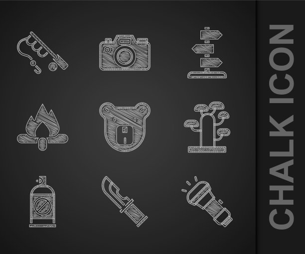 集熊头猎人刀手电筒非洲图片下载