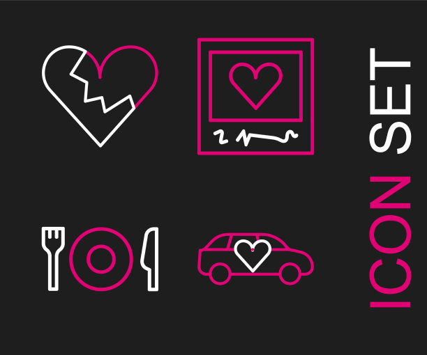 套行豪华轿车盘刀叉图片下载