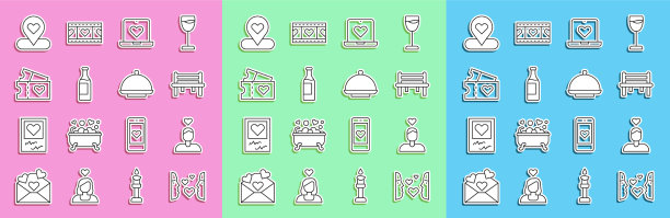 集行一见钟情的情侣于一体图片下载