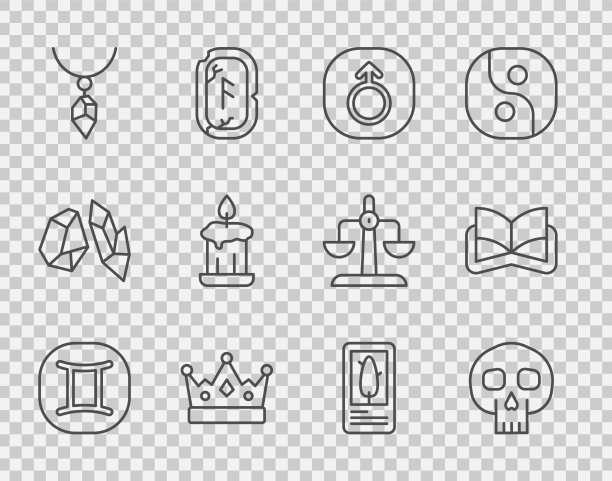 设定线双子座星座头骨火星王王冠图片下载