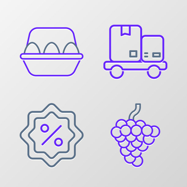 设定行葡萄水果折扣百分比标签手图片下载