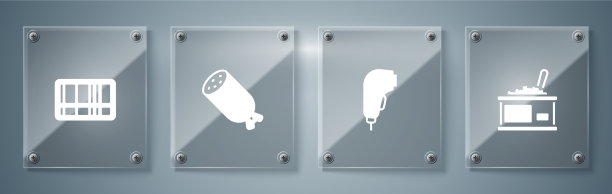 设置罐头用鱼子酱扫描仪扫描条形码图片下载