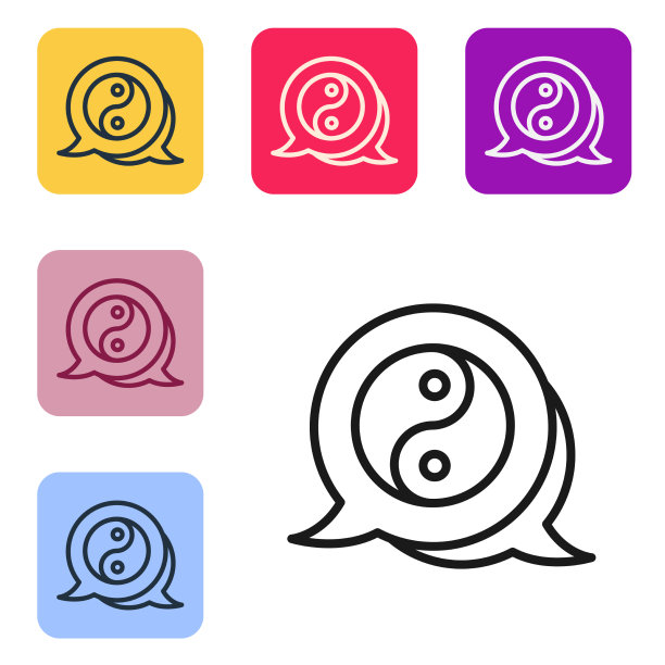 黑线象征阴阳和谐平衡图片下载