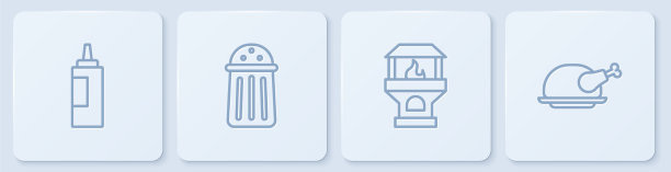 集行酱瓶砖炉盐和图片下载