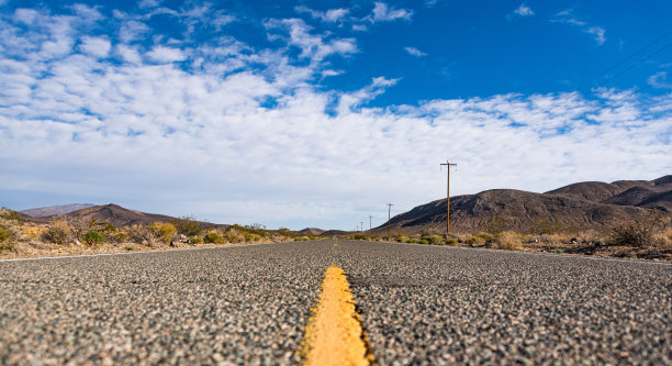 美国加利福尼亚州死亡谷的公路图片下载