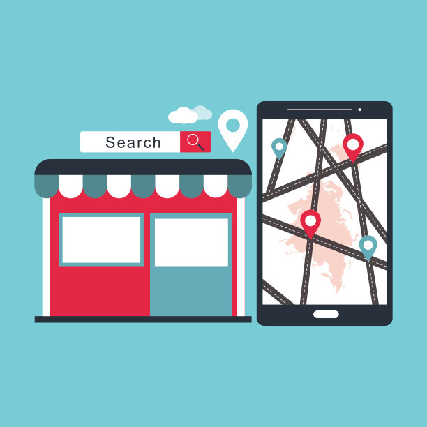 网上商店位置概念图片下载