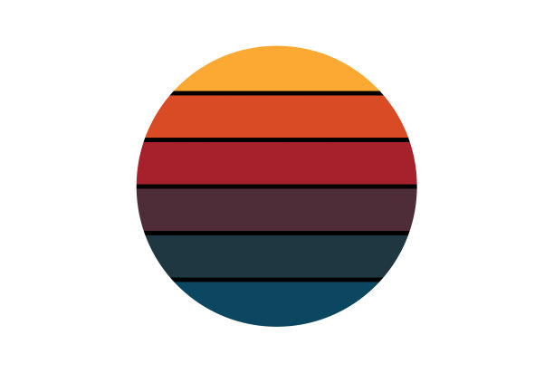 风格复古的圆形条纹造型艺术品图片下载