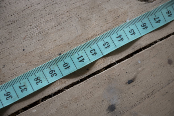 蓝色卷尺。-库存照片图片下载