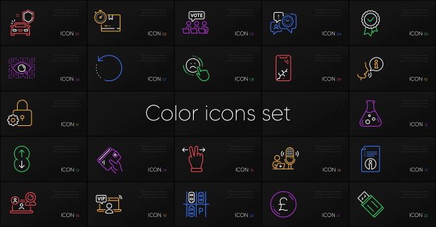 设置智能手机坏了，触摸屏手势和钱包线图标。为设计。向量图片下载