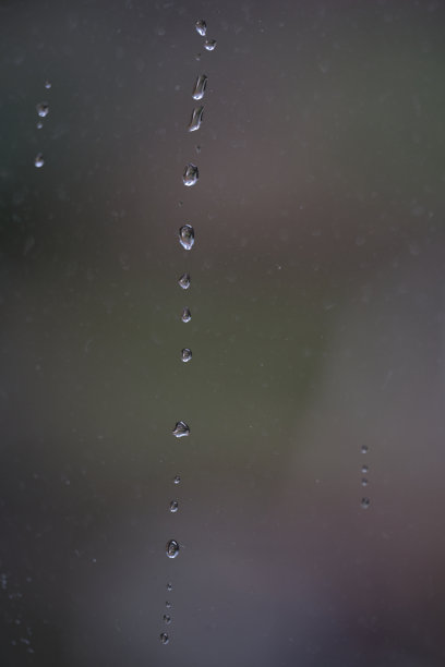 雨滴落在窗户玻璃上图片下载