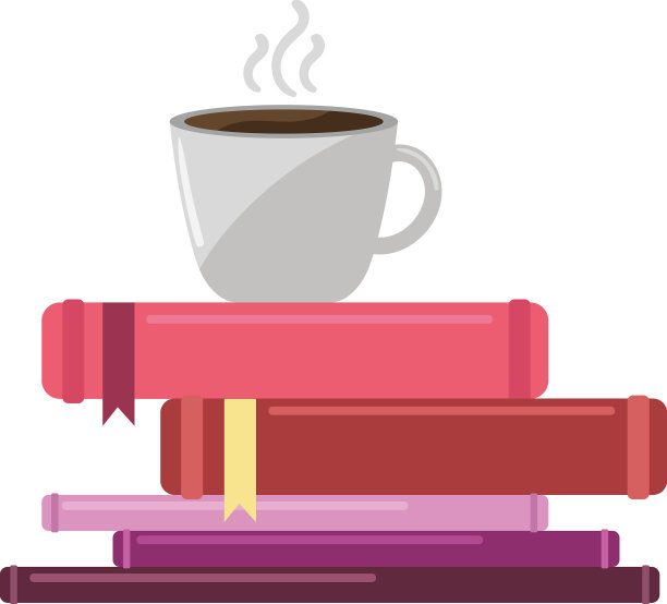 书和咖啡杯图片下载