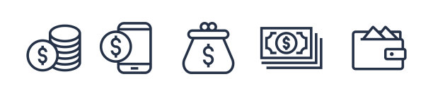 金钱线图标图片下载