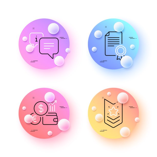 证书、肩带和汇率最小线条图标。适用于Web应用程序、打印。矢量图片下载