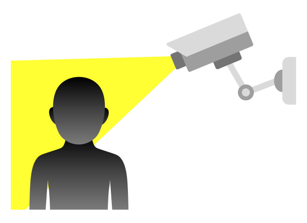 摄像头和一个人。图片下载