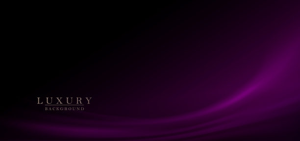 抽象的黑色背景与波浪浮雕紫色图案图片下载