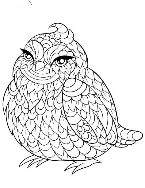 动物曼陀罗着色页图片下载