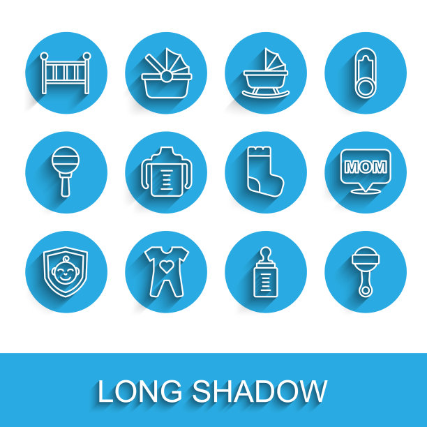 把线婴儿放在盾衣婴儿床摇篮床上图片下载