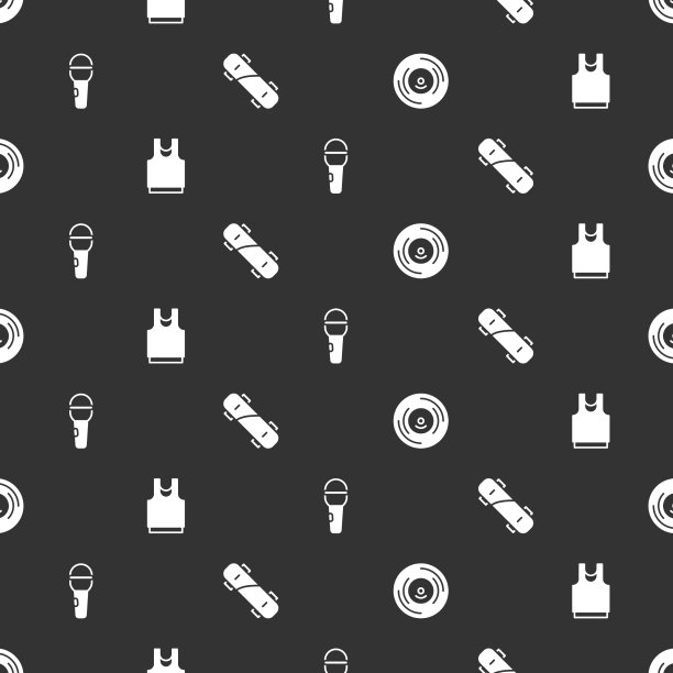 设置黑胶盘汗衫麦克风和图片下载