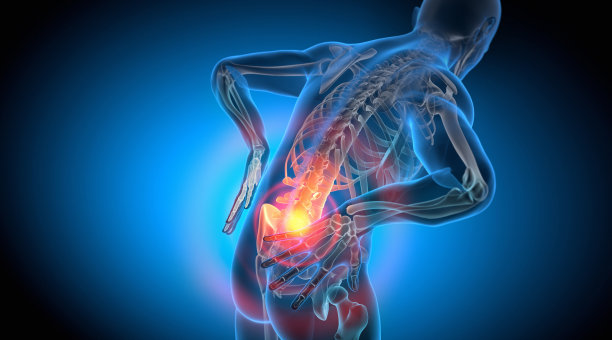 背痛-概念艺术作品- 3d插图图片下载