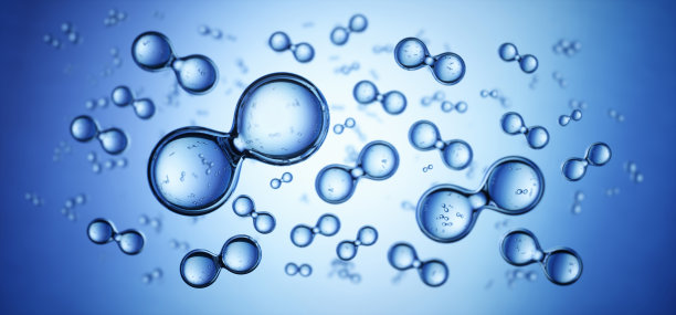 氢分子的三维模型图片下载