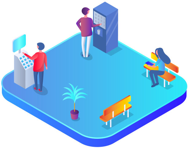 办公或现代商务中心的工作流程。员工在工作区大堂工作或休息图片下载